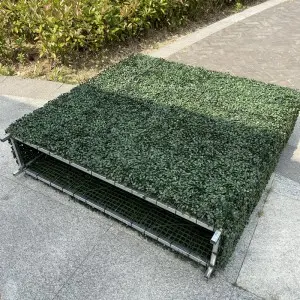 Artificial Boxwood Panel Vertical Green Wall Outdoor Fence Panels Artificial Foliage Grass Hedge Fence Plante Artificielle