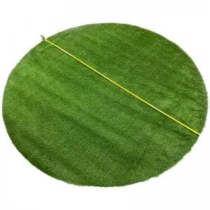 Low prices high quality custom print circular pattern artificial grass