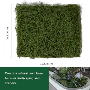 Faux moss plant wall green moss grass turf artificial moss mat for Bonsai/wall decoration