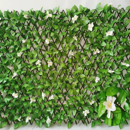 Carpet Grass Artificial - faux expandable privacy fence screen stretchable vine privacy fence wall Hedge – Deyuan detail pictures