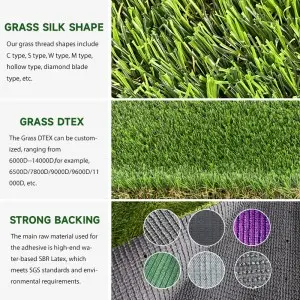 40mm Chinese lawn landscaping artificial grass carpet decoration outdoor artificial grass