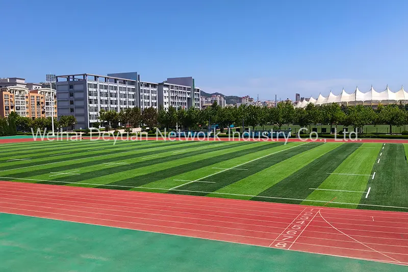 Drainage design plan for artificial turf football field