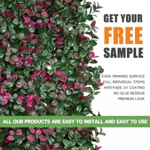 Plastic green grass wall boxwood hedge flower artificial plant green grass wall for vertical garden home decoration