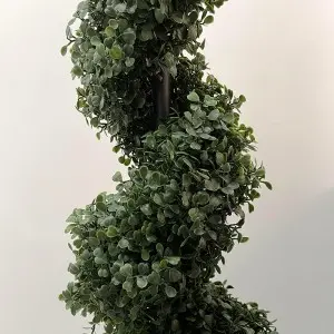 Artificial Boxwood Spiral Topiary Trees, Faux Plant Outdoor