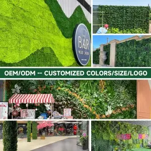Premium Bright Artificial Boxwood Wall 20″ x 20″ Commercial Grade UV Resistant