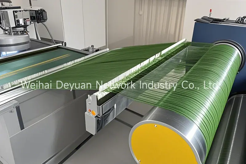 Artificial turf production process