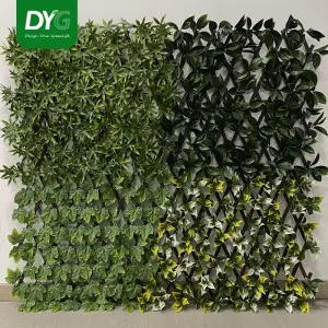 Garden Privacy Screen,Wall Greenery Backdrop Decor Faux Fence Mat,Adjustable for Courtyard