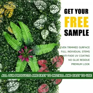 Artificial green plant artificial walls custom  and green flower wall artificial wall plant panel