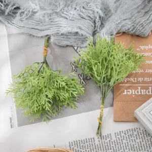 Faux Living Wall Accessory Green Plant Bunch Home Decor Artificial Florets