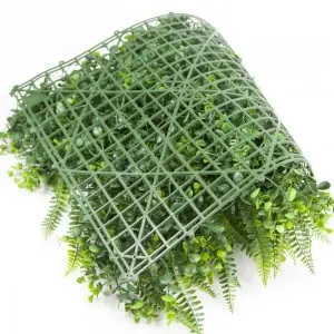 Anti-UV PE Artificial Hedge Boxwood Panels Green Plant Vertical Garden artificial shrub Wall For Indoor Outdoor Decoration