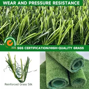 Customized Sizes Artificial Grass Turf Indoor Outdoor Garden Lawn Landscape Balcony Synthetic Turf Mat – Thick Fake Grass Pet Pad