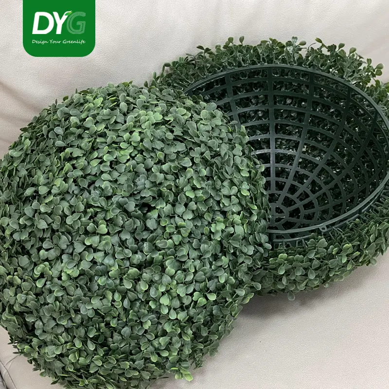 15inch Artificial Grass Ball Decoration Fake Lifelike Boxwood Plant Model Realistic Faux Hanging Display Home Cabinet Greenery Ornament Featured Image