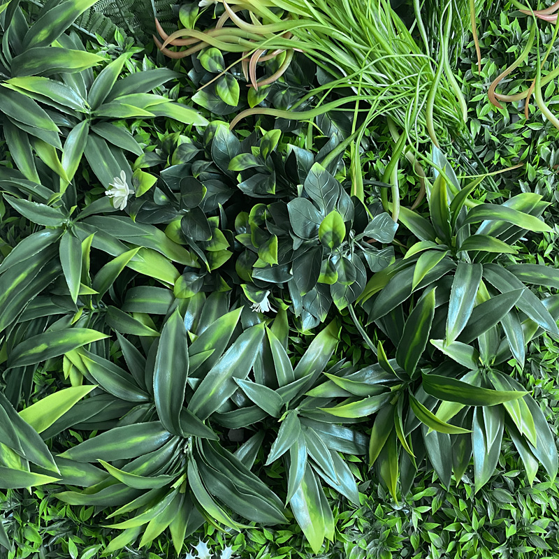 Wholesale Dealers Of Greenery Wall - OEM/ODM UV Outdoor Fake Grass Hedge Jungle Vertical Plants Wall Artificial Wall Hanging Plant Green Grass Wall for Home Decoration – Deyuan detail pictures