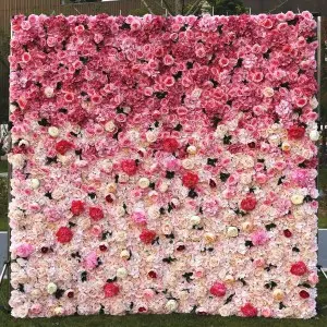 Summer flowers wall artificial white rose 3d hydrangea flower wall backdrop for wedding event stage decoration