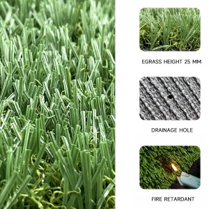 EU Standard High Quality Green Football Synthetic Turf Futsal Artificial Grass