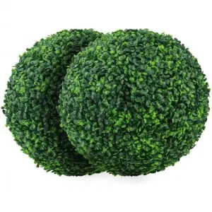 UV Protected Eco-Friendly Faux Plants Decorative Grass Balls Artificial Boxwood Balls Topiary