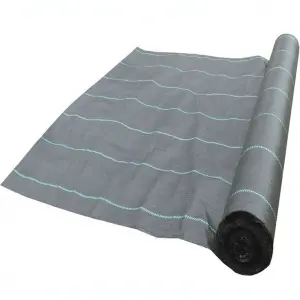 grass prevention Black and Green PP woven fabric weed mat