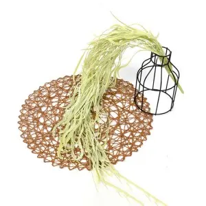 Outdoor UV Resistant Artificial Fake Hanging Plants Curly Seaweed Ferns