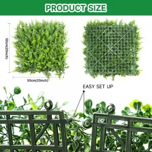 Anti-UV PE Artificial Hedge Boxwood Panels Green Plant Vertical Garden artificial shrub Wall For Indoor Outdoor Decoration
