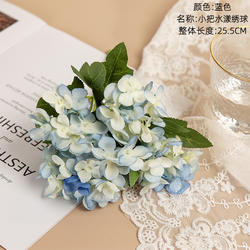 Wholesale Artificial Flowers White Green Hydrangea Silk Flowers Artificial with Stems for Wedding Home Decor