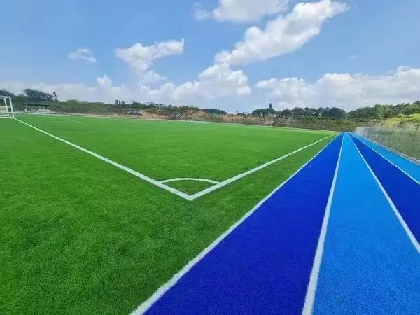 Introduction to the construction of silicon PU stadium flooring