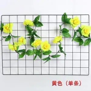 7.5Ft Artificial rose Flower Garland Fake Silk Rose Flower Vine Leaves Greenery Garland Artificial hanging plant