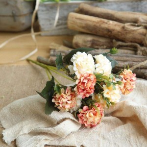 Ball Chrysanthemum Small Hand Flower Artificial Flower Party Tables Decorations Bouquet Real Looking Flower