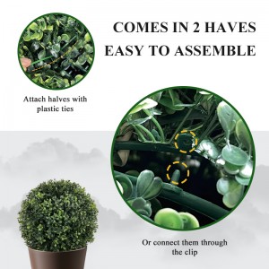 30/40CM Large Artificial Party Plant Ball Green Topiary Tree Boxwood Home Outdoor Decoration Plants Plastic Grass Ball