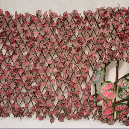 Factory source Artificial Grass For Wedding - Expandable Faux Privacy Fence, Artificial Fake Ivy Fence For Home Decoration, Fencing Panel – Deyuan detail pictures