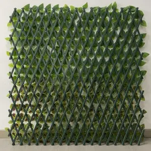 Expandable Faux Ivy Fence Privacy Screen for Patio Outdoor Balcony Bedroom Decor