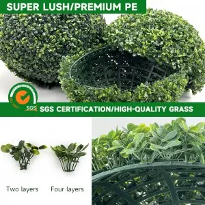 Faux Plants Decorative Grass Balls Artificial Boxwood Balls Topiary