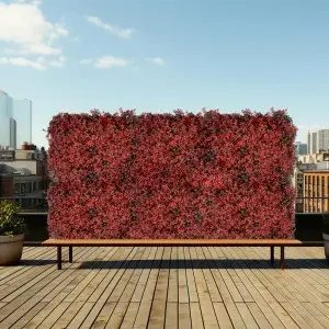 DYG Simulation Plastic Hanging Green System Artificial Flower Plant Backdrops Wall for Sale