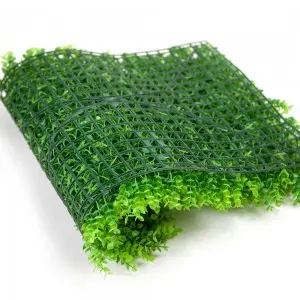 Manufactory Plastic Artificial Milan Grass Green Plant Panel Backdrop Grass Wall For Display Home Decoration