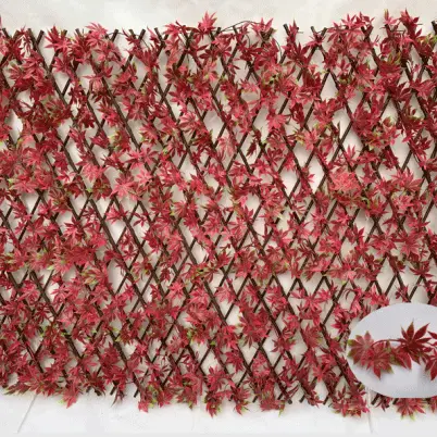 wholesale artificial topiary ivy fence artificial foliage fence artificial expandable trellis hedge for garden decoration (5)