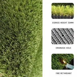 35mm Outdoor Autumn Fadeless and eco-friendly artificial grass
