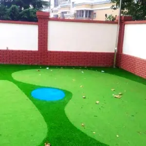 Low prices high quality custom print circular pattern artificial grass