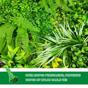 vegetal artificial Uv-resistant plant wall indoor and outdoor Decor panel Artificial foliage green grass wall 100*100cm