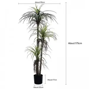 Realistic Yucca tree fake plastic tree artificial dracaena plant tree for home decoration