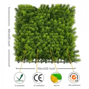 DYG Designed vertical garden hedge fence wall artificial living green plant wall for Party Wedding Wall Decorations