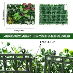 Artificial green plant artificial walls custom  and green flower wall artificial wall plant panel
